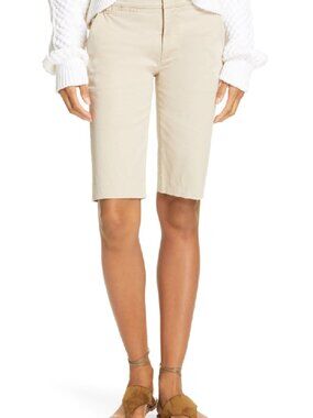 Vince Bermuda Shorts – Women’s Size 6 – Stark white Tailored Knee-Length Shorts